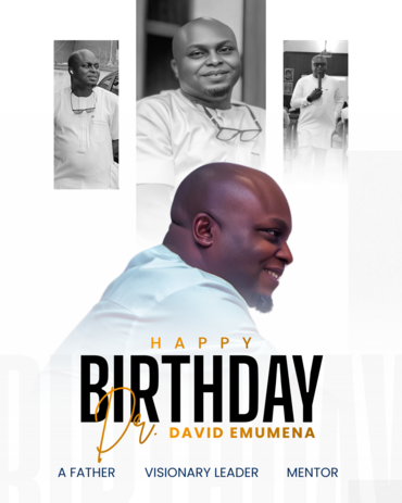 Happy Birthday - Dr. David Emumena (MD, PM4Success International)