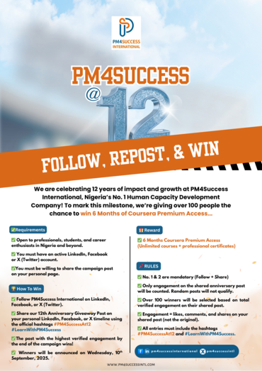 PM4Success International 12th Year Anniversary | #PM4SuccessAt12 #LearnWithPM4Success