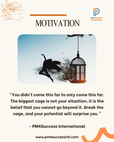 Break the Cage: Your Monday Motivation to Start the Week Strong.