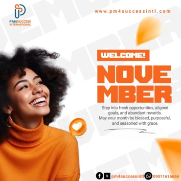 Hello November — A Fresh Start Awaits You! 